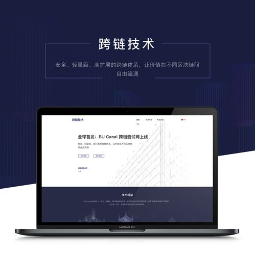 跨链技术官网 网页 设计